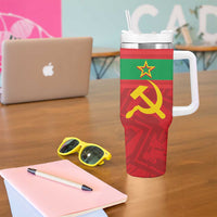 Transnistria Independence Day Tumbler With Handle Coat Of Arms Flag Style - Wonder Print Shop