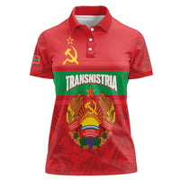 Transnistria Independence Day Women Polo Shirt Coat Of Arms Flag Style - Wonder Print Shop