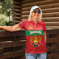 Transnistria Independence Day Women Polo Shirt Coat Of Arms Flag Style - Wonder Print Shop
