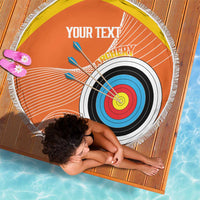 Personalised Bhutan Archery Beach Blanket Board Style Flag Color - Wonder Print Shop