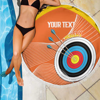 Personalised Bhutan Archery Beach Blanket Board Style Flag Color - Wonder Print Shop