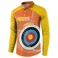 Personalised Bhutan Archery Button Sweatshirt Board Style Flag Color - Wonder Print Shop