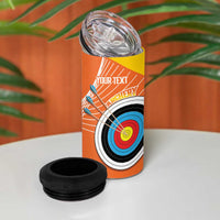 Personalised Bhutan Archery 4 in 1 Can Cooler Tumbler Board Style Flag Color - Wonder Print Shop