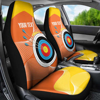 Personalised Bhutan Archery Car Seat Cover Board Style Flag Color - Wonder Print Shop