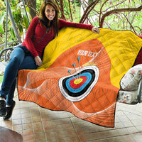 Personalised Bhutan Archery Quilt Board Style Flag Color - Wonder Print Shop