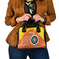 Personalised Bhutan Archery Shoulder Handbag Board Style Flag Color - Wonder Print Shop