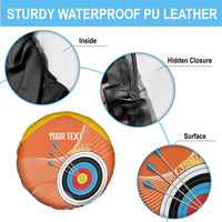 Personalised Bhutan Archery Spare Tire Cover Board Style Flag Color - Wonder Print Shop