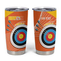 Personalised Bhutan Archery Tumbler Cup Board Style Flag Color - Wonder Print Shop