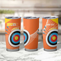 Personalised Bhutan Archery Tumbler Cup Board Style Flag Color - Wonder Print Shop