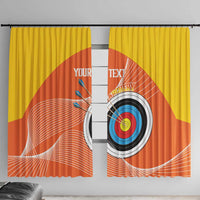 Personalised Bhutan Archery Window Curtain Board Style Flag Color - Wonder Print Shop