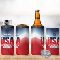 Personalized United States Archery 4 in 1 Can Cooler Tumbler USA 2025 Sporty Style - Wonder Print Shop