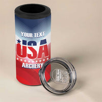 Personalized United States Archery 4 in 1 Can Cooler Tumbler USA 2025 Sporty Style - Wonder Print Shop