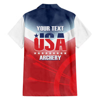 Personalized United States Archery Family Matching Short Sleeve Bodycon Dress and Hawaiian Shirt USA 2025 Sporty Style - Wonder Print Shop