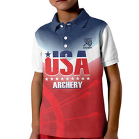 Personalized United States Archery Kid Polo Shirt USA 2025 Sporty Style - Wonder Print Shop