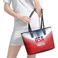 Personalized United States Archery Leather Tote Bag USA 2025 Sporty Style - Wonder Print Shop