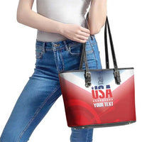Personalized United States Archery Leather Tote Bag USA 2025 Sporty Style - Wonder Print Shop