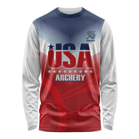Personalized United States Archery Long Sleeve Shirt USA 2025 Sporty Style - Wonder Print Shop