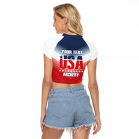 Personalized United States Archery Raglan Cropped T Shirt USA 2025 Sporty Style - Wonder Print Shop