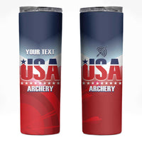 Personalized United States Archery Skinny Tumbler USA 2025 Sporty Style - Wonder Print Shop