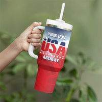 Personalized United States Archery Tumbler With Handle USA 2025 Sporty Style - Wonder Print Shop