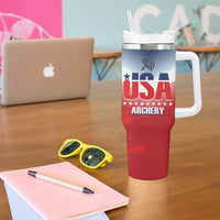 Personalized United States Archery Tumbler With Handle USA 2025 Sporty Style - Wonder Print Shop
