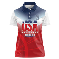 Personalized United States Archery Women Polo Shirt USA 2025 Sporty Style - Wonder Print Shop