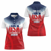 Personalized United States Archery Women Polo Shirt USA 2025 Sporty Style - Wonder Print Shop