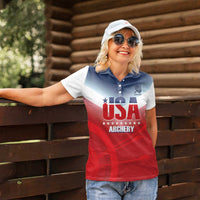 Personalized United States Archery Women Polo Shirt USA 2025 Sporty Style - Wonder Print Shop
