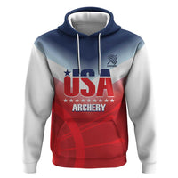 Personalized United States Archery Zip Hoodie USA 2025 Sporty Style - Wonder Print Shop