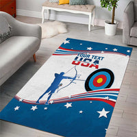 Personalized United States Archery Area Rug USA Sport Curve Style - Wonder Print Shop