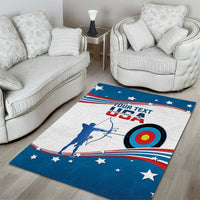 Personalized United States Archery Area Rug USA Sport Curve Style - Wonder Print Shop