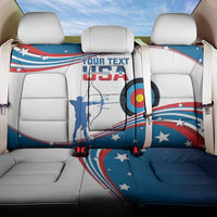 Personalized United States Archery Back Car Seat Cover USA Sport Curve Style - Wonder Print Shop