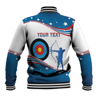Personalized United States Archery Baseball Jacket USA Sport Curve Style - Wonder Print Shop