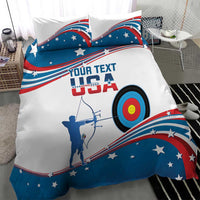Personalized United States Archery Bedding Set USA Sport Curve Style - Wonder Print Shop