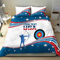 Personalized United States Archery Bedding Set USA Sport Curve Style - Wonder Print Shop
