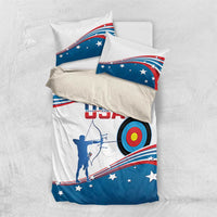 Personalized United States Archery Bedding Set USA Sport Curve Style - Wonder Print Shop
