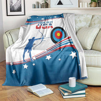 Personalized United States Archery Blanket USA Sport Curve Style - Wonder Print Shop