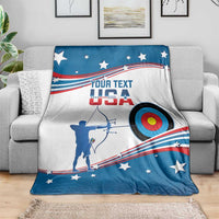 Personalized United States Archery Blanket USA Sport Curve Style - Wonder Print Shop
