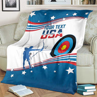 Personalized United States Archery Blanket USA Sport Curve Style - Wonder Print Shop