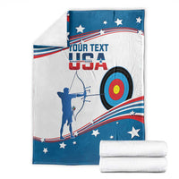 Personalized United States Archery Blanket USA Sport Curve Style - Wonder Print Shop