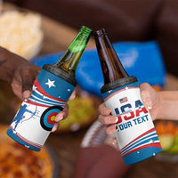 Personalized United States Archery 4 in 1 Can Cooler Tumbler USA Sport Curve Style - Wonder Print Shop