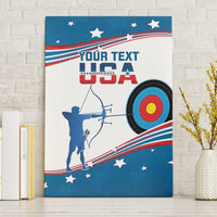 Personalized United States Archery Canvas Wall Art USA Sport Curve Style - Wonder Print Shop