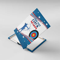 Personalized United States Archery Canvas Wall Art USA Sport Curve Style - Wonder Print Shop