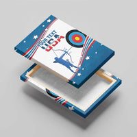 Personalized United States Archery Canvas Wall Art USA Sport Curve Style - Wonder Print Shop