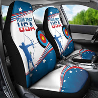 Personalized United States Archery Car Seat Cover USA Sport Curve Style - Wonder Print Shop