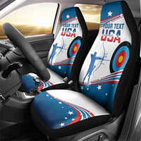 Personalized United States Archery Car Seat Cover USA Sport Curve Style - Wonder Print Shop