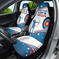 Personalized United States Archery Car Seat Cover USA Sport Curve Style - Wonder Print Shop