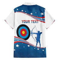 Personalized United States Archery Family Matching Off The Shoulder Long Sleeve Dress and Hawaiian Shirt USA Sport Curve Style - Wonder Print Shop