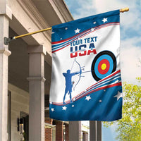 Personalized United States Archery Garden Flag USA Sport Curve Style - Wonder Print Shop