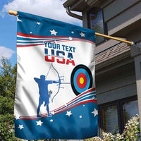 Personalized United States Archery Garden Flag USA Sport Curve Style - Wonder Print Shop